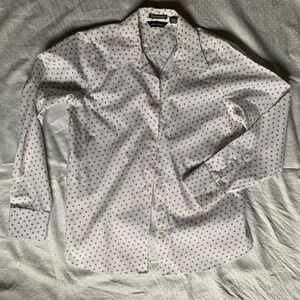 Eddie Bower button down shirt, size medium, wrinkle-resistant, taylored